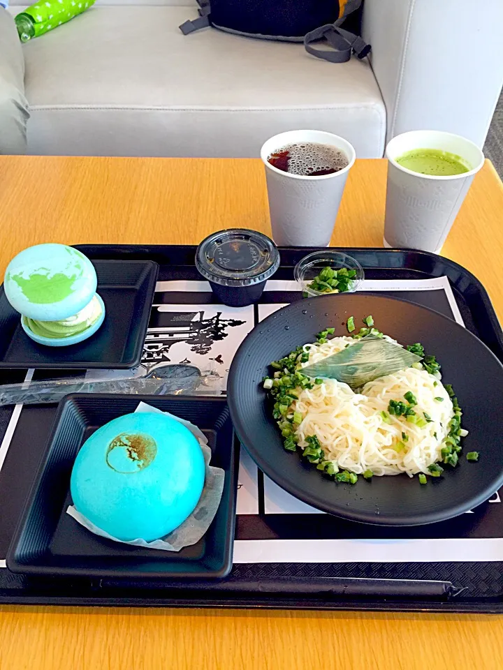 🕎9次麺 (そうめん)  🌏地球まん (肉まん) 🌐地球モナカ (抹茶&バニラ) 抹茶オレ🍵|ch＊K*∀o(^^*)♪さん