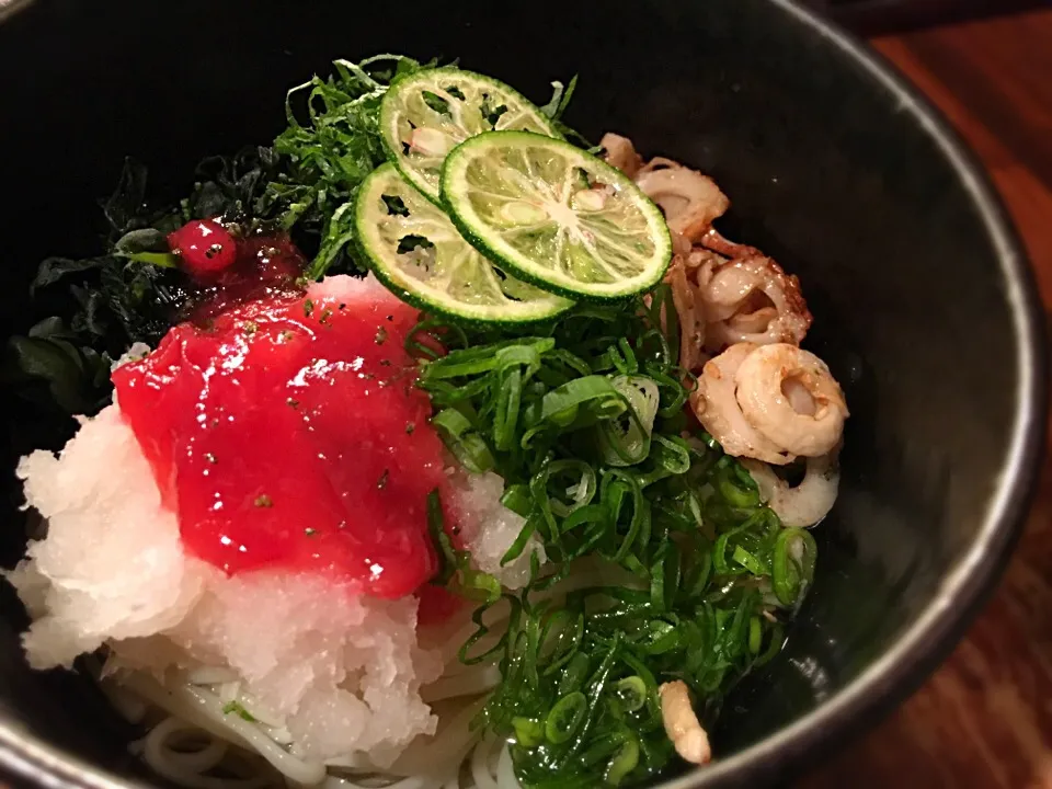 梅おろしそうめん2|半田手延べそうめんの店 阿波や壱兆さん