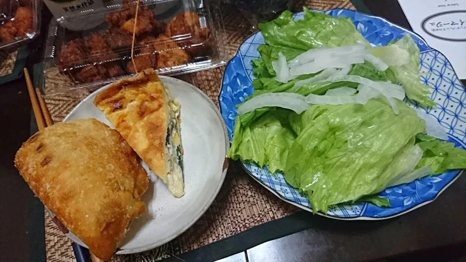 キッシュ&唐揚げ|まぐろさん