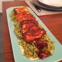 Haloumi on pickled flat beans|Christine Tresignieさん