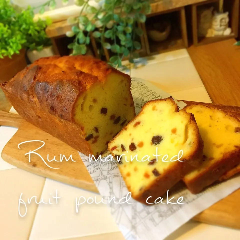 ラム酒漬けフルーツのパウンドケーキ|☆run☆さん