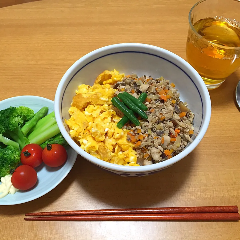 鯖のそぼろ丼|こりまんさん