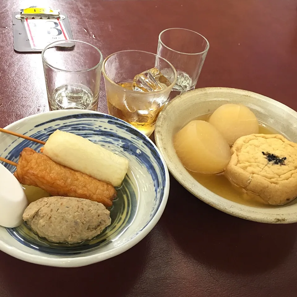 旅の終わりはおでんと日本酒&梅酒で〆|ももさん