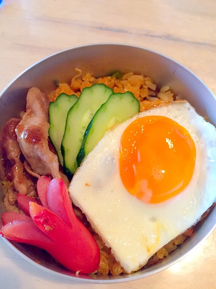 男子弁当 ビビンバ丼だよぉ〜〜♬|Booパパさん