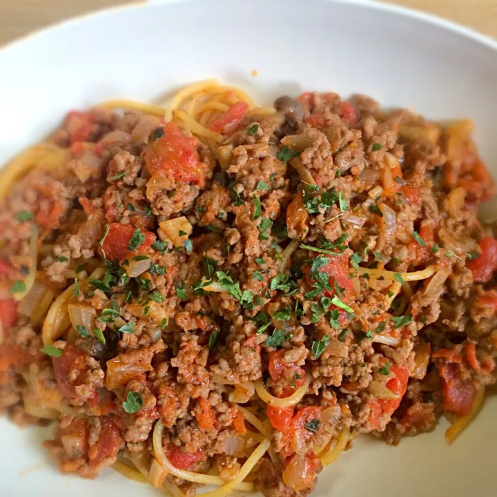 朝からボロネーゼ！
Bolognese pasta<3|Hiroさん