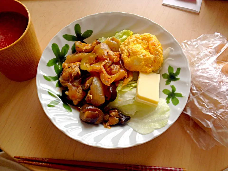 7月10日朝食兼昼食|ばぁさんさん