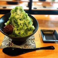 Snapdishの料理写真:お寺café 抹茶かき氷|Chika Kashiwamuraさん