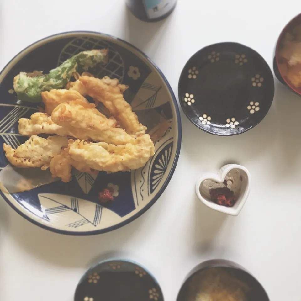 ささ身の米粉揚げ焼きフリット梅肉添え|foodietokkoさん