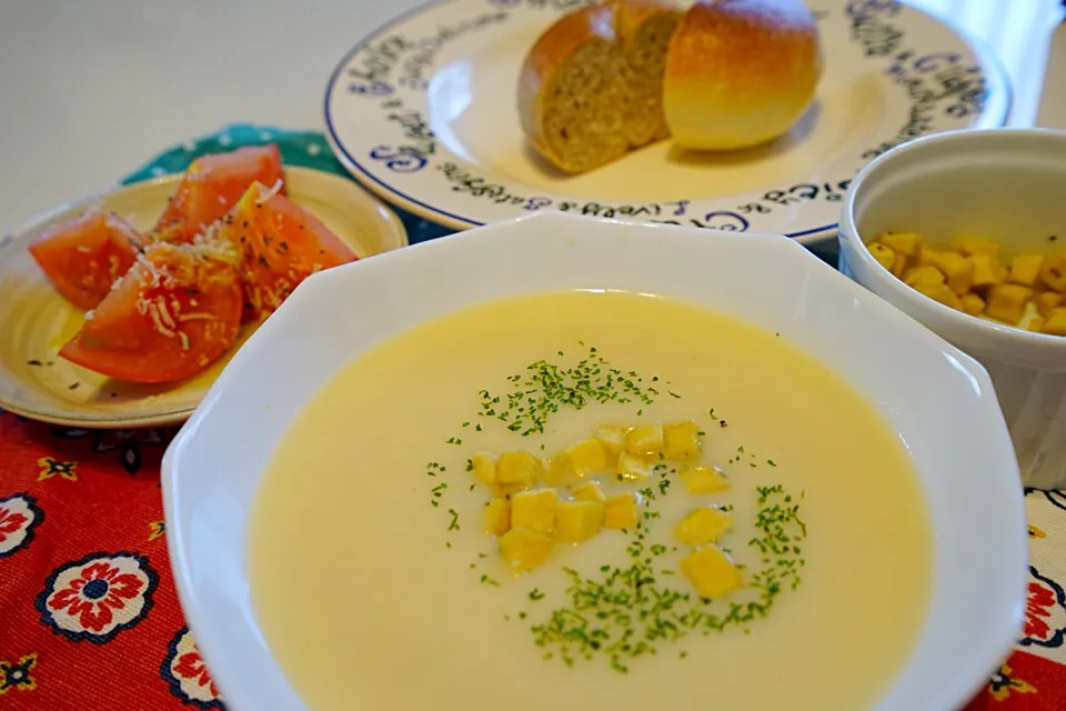 ビシソワーズと高野豆腐のクルトン|ユキ❄︎ミライさん