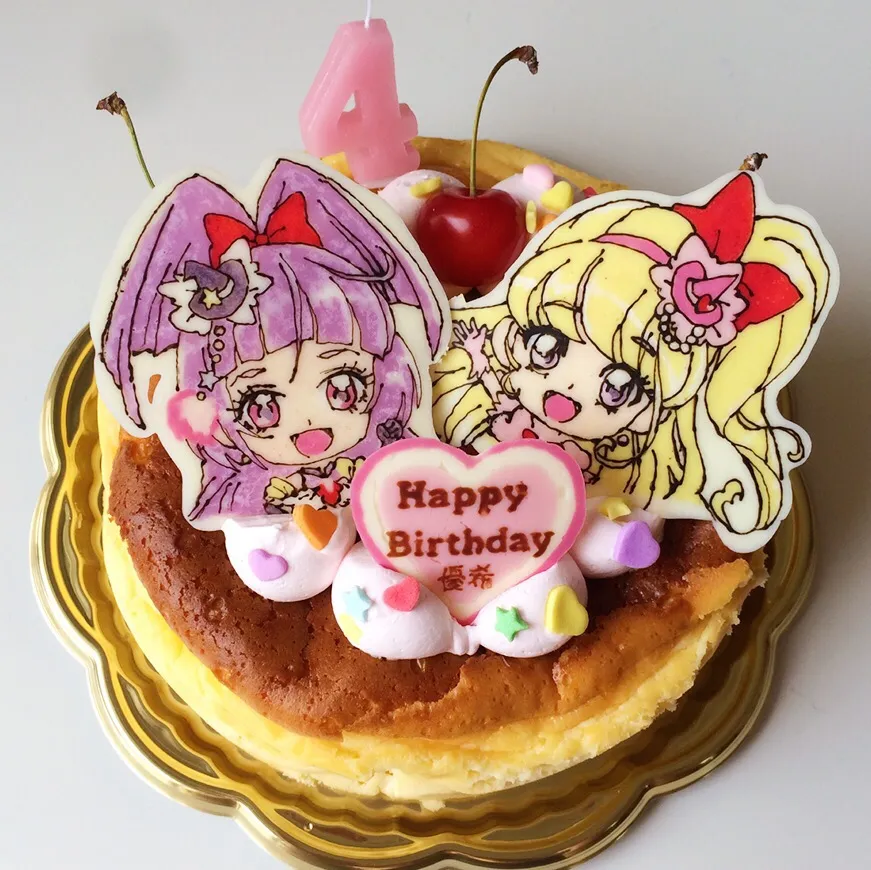 Snapdishの料理写真:プリキュアミラクル、マジカル💞チーズケーキ|のんさん。さん