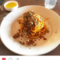 Terroni's in Los Angeles!  Black Truffle Mushroom Spaghetti|Laura Martinettiさん