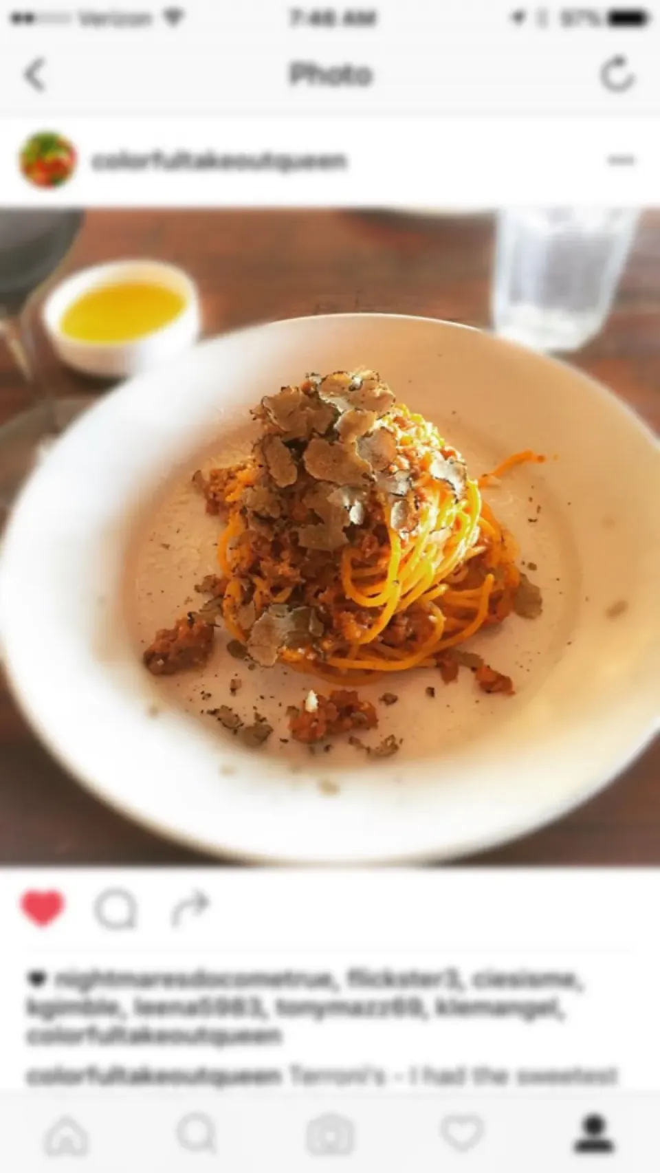 Terroni's in Los Angeles!  Black Truffle Mushroom Spaghetti|Laura Martinettiさん