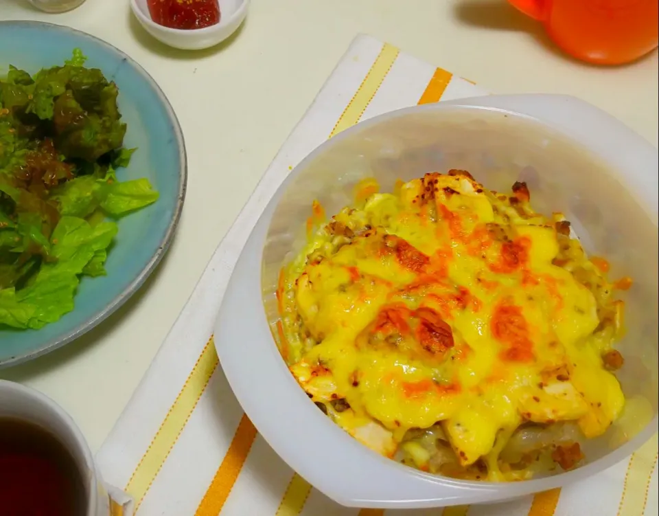 ポテトとマスタード味噌の簡単グラタン|めいさん