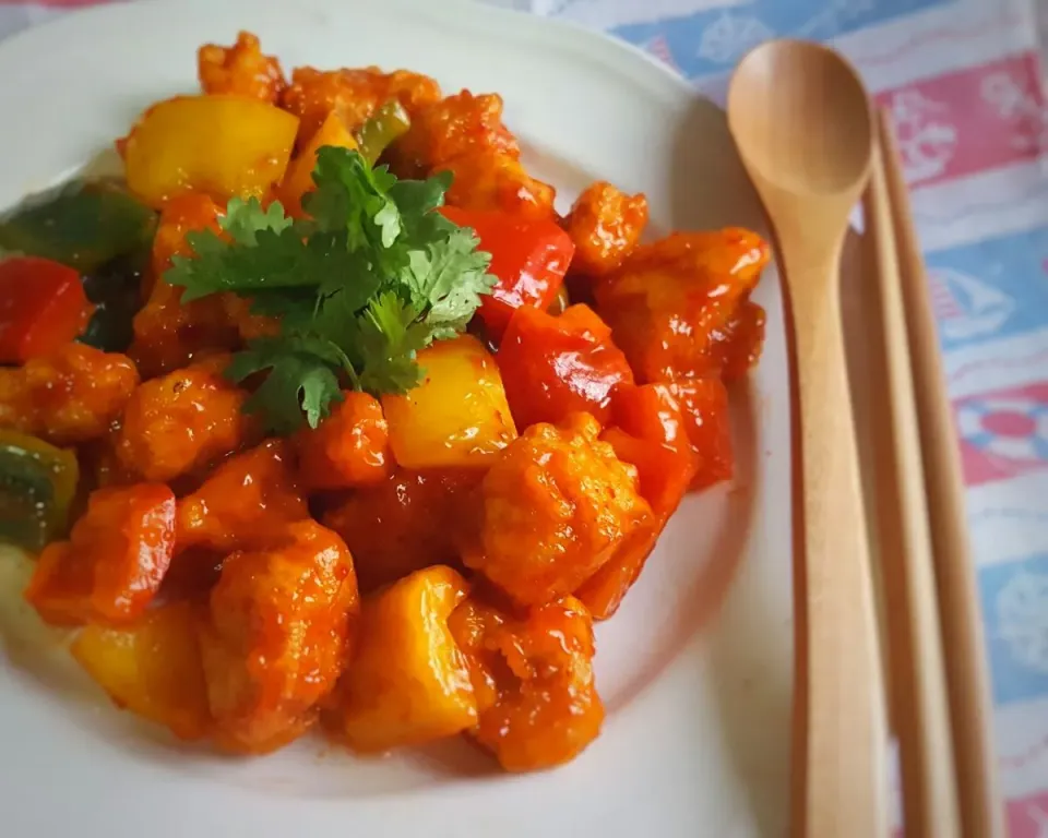 tangy chicken bites for lunch|Chua Jeanさん