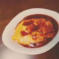 ハヤシオムライス 🍳|みくさん