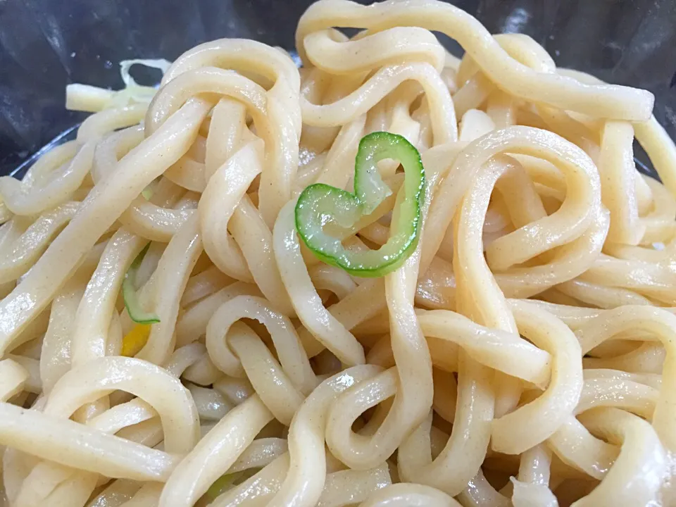 中華蕎麦つけ麺 ハート型のネギ|misakingさん