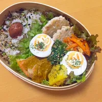 Snapdishの料理写真:曲げわっぱ弁当#旦那弁#曲げわっぱ