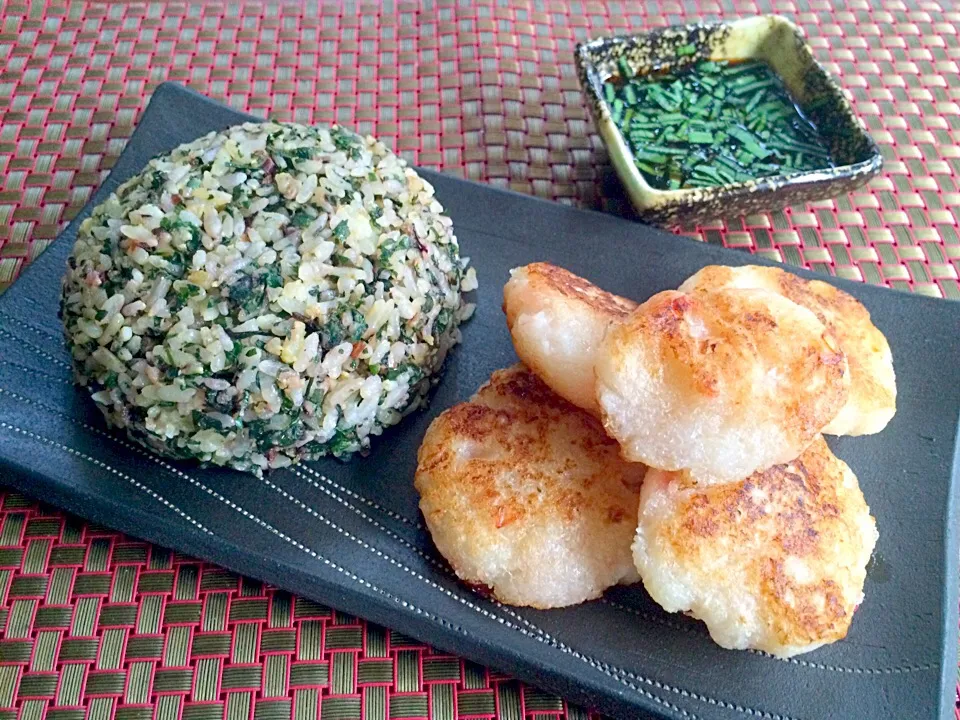 Jade (Spinach) Rice🍳&Radish rice cake♨翡翠炒飯&蘿蔔糕(大根餅)|🌈Ami🍻さん