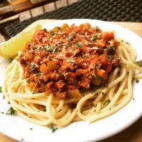 Snapdishの料理写真:Spaghetti Bolognese|Chris O'Brienさん