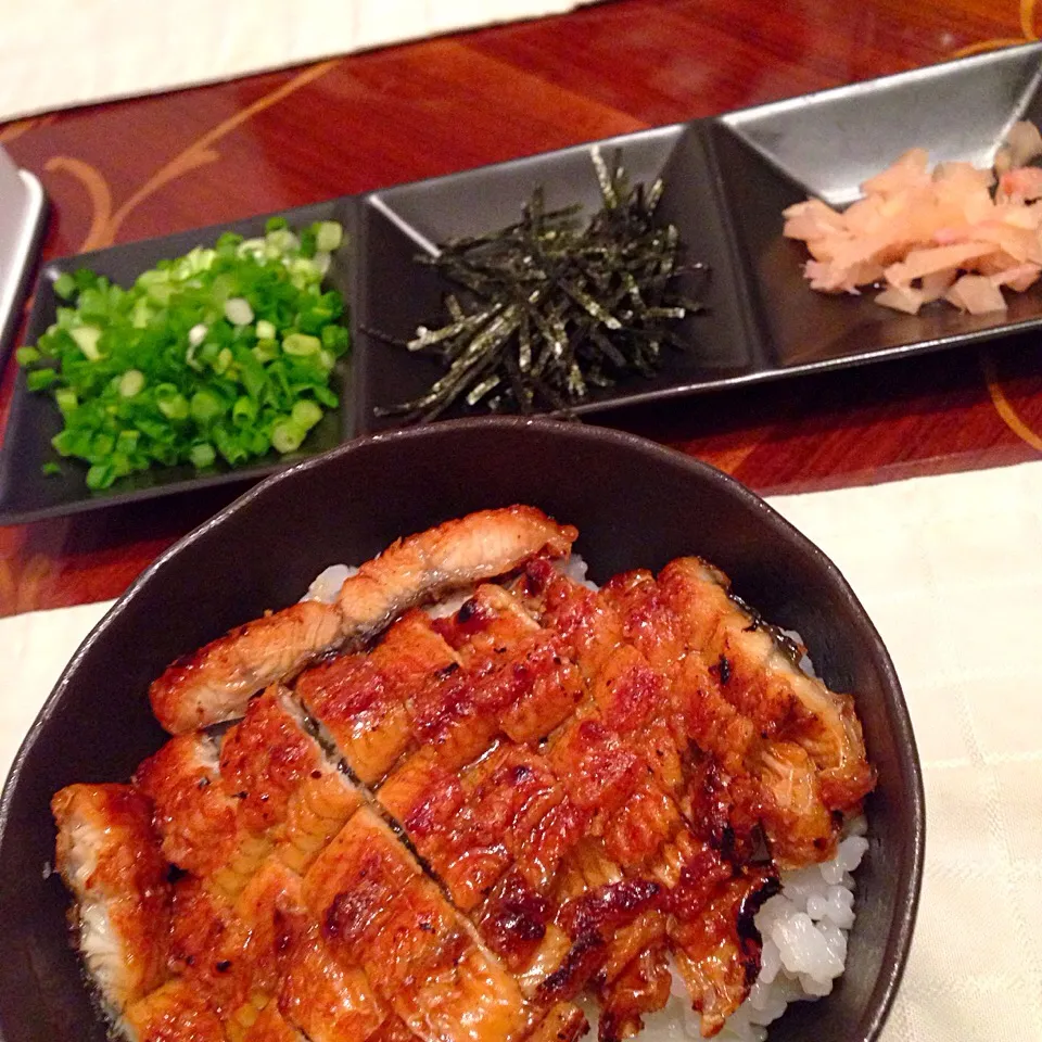 Snapdishの料理写真:今日の晩御飯(๑´ڡ`๑)
鰻櫃まぶし❤️|ちゃたままさん