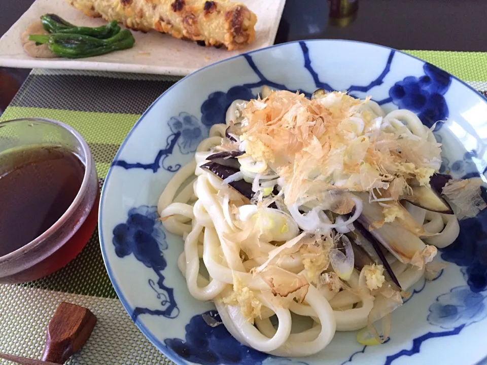 焼きナスうどん ちく天付き|Jun  Sakamotoさん