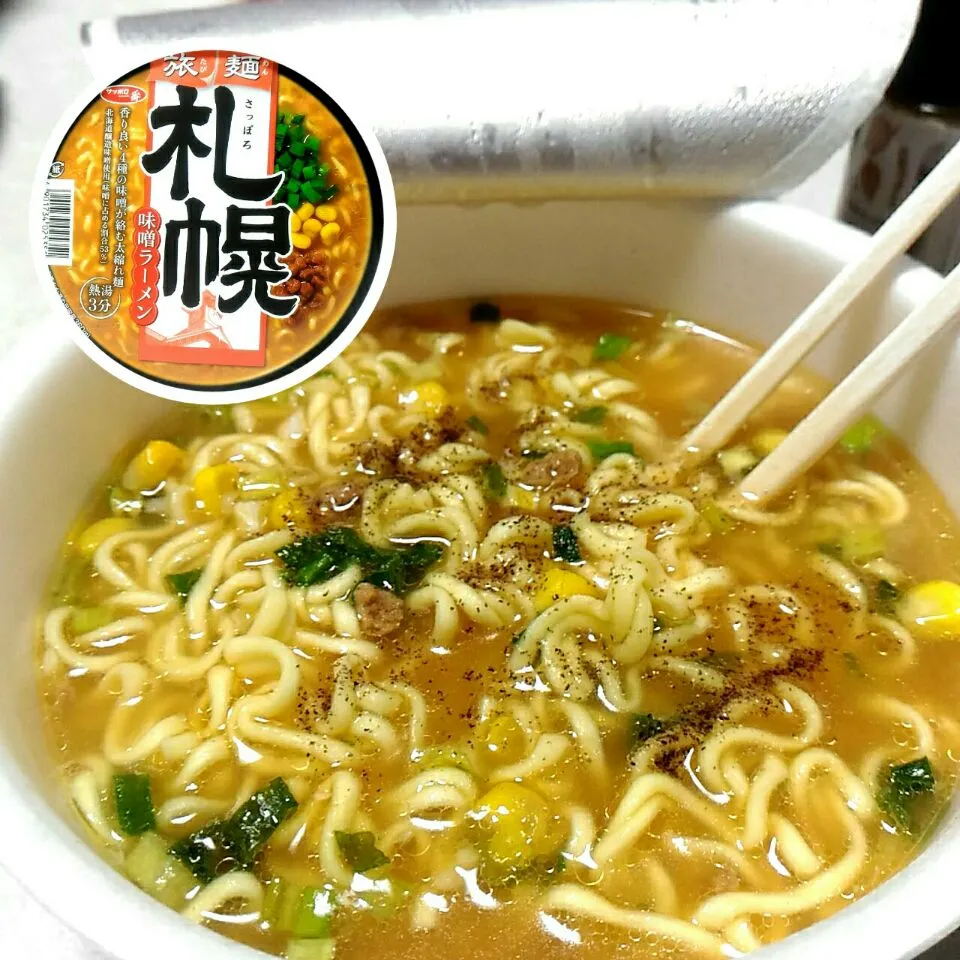 #16041003 サッポロ一番「旅麺 札幌味噌ラーメン」 ¥95|dune725さん