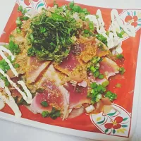 Snapdishの料理写真:鰹(味変え)|yuusukeさん