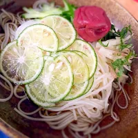 Snapdishの料理写真:すだちそうめん|tomo♡tomoさん