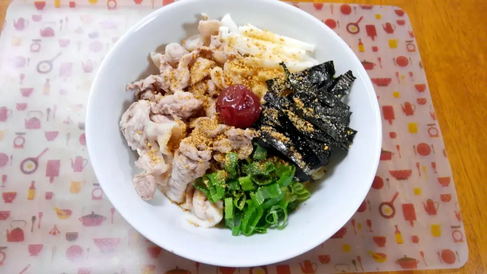 7月１０日　混ぜそばみたいなそうめん|いもこ。さん