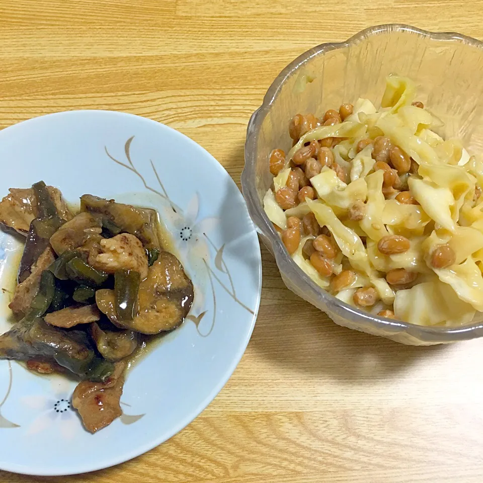 昨日の残り物に納豆加えただけ
という手抜き(-∀-)笑|あきえさん