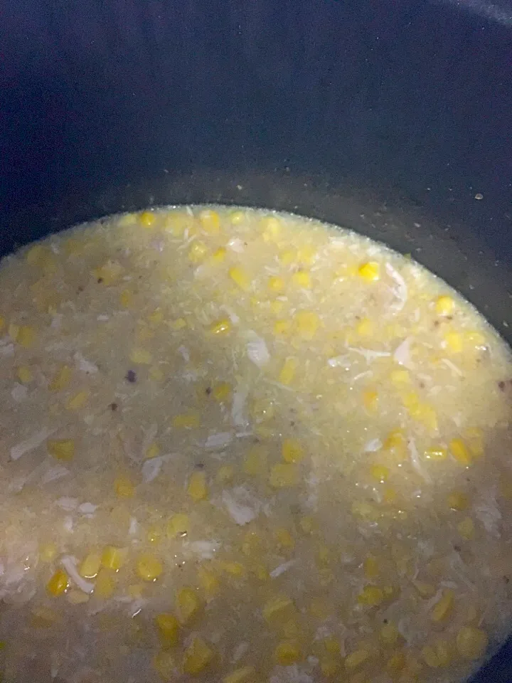 Creamy corn and chicken soup|luさん