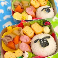 Snapdishの料理写真:ひつじのショーン弁当☆|ゆかさん