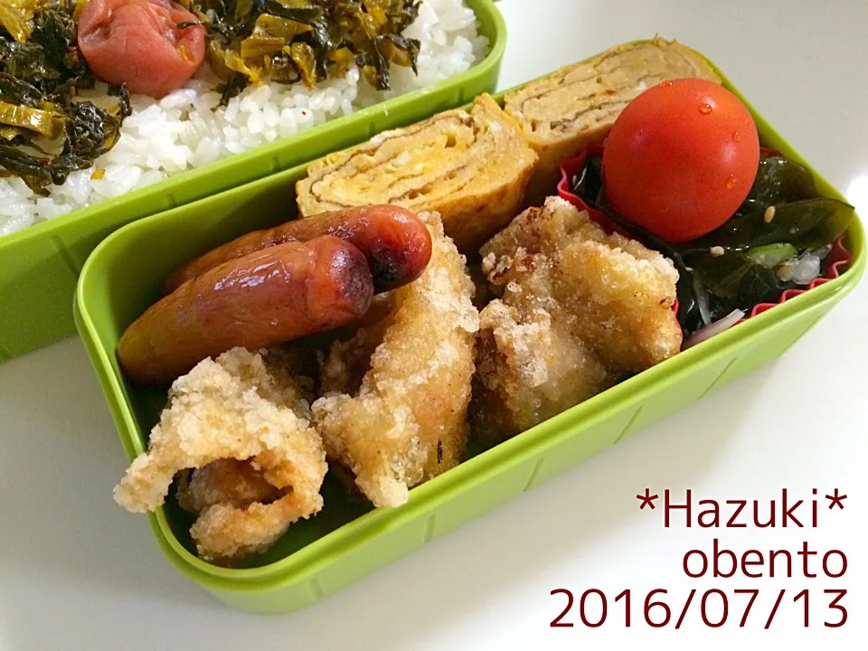 Snapdishの料理写真:7月13日(水) 高校生息子🍱🍱＆旦那🍱|Hazukiさん