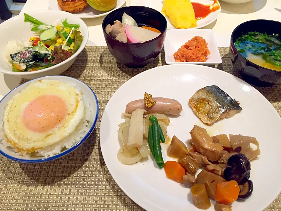 朝食 ビュッフェ|流線形さん