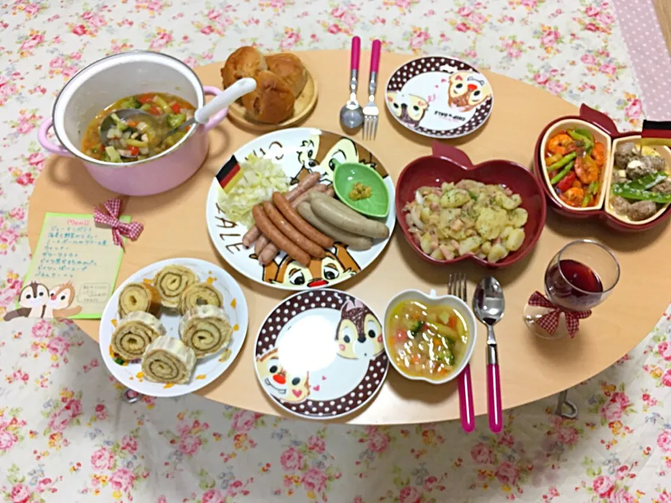 ドイツ料理パーティ\(°∀° )/🇩🇪|たにもこさん