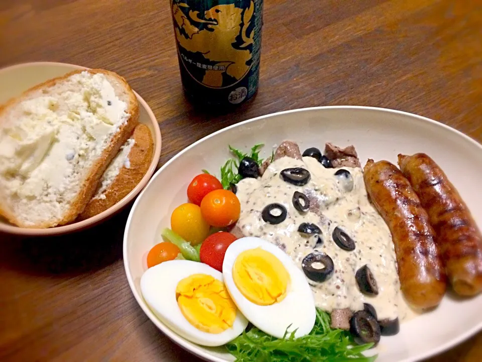 薄切りビーフのマスタードクリームソース
Beef and mustard cream sauce|Hiroさん