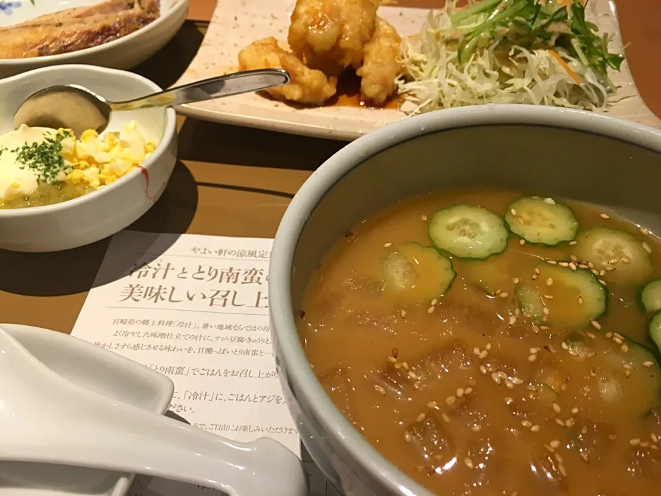 冷汁ととり南蛮の定食|hirotomoさん