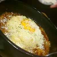 Snapdishの料理写真:焼肉屋味ん味んの石焼きカルビカレー|k.k.さん