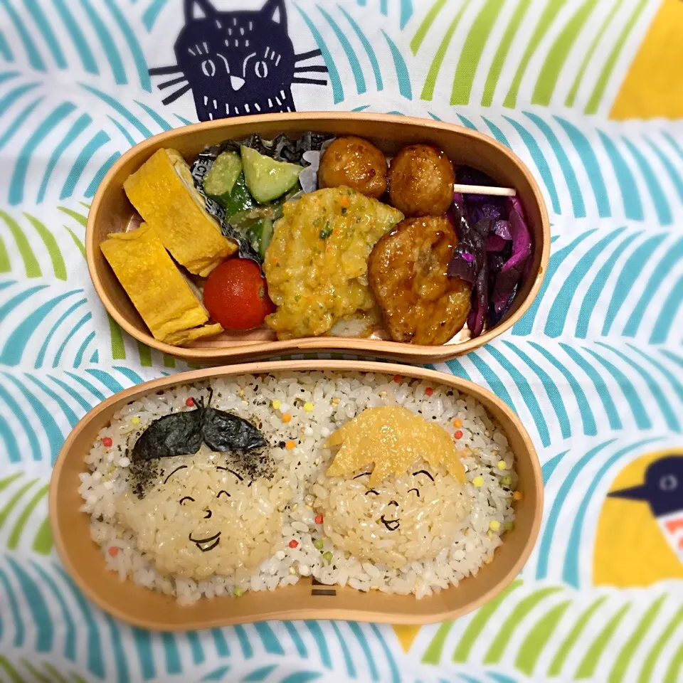 タラちゃんとイクラちゃんのお弁当◡̈♥︎|ericatさん