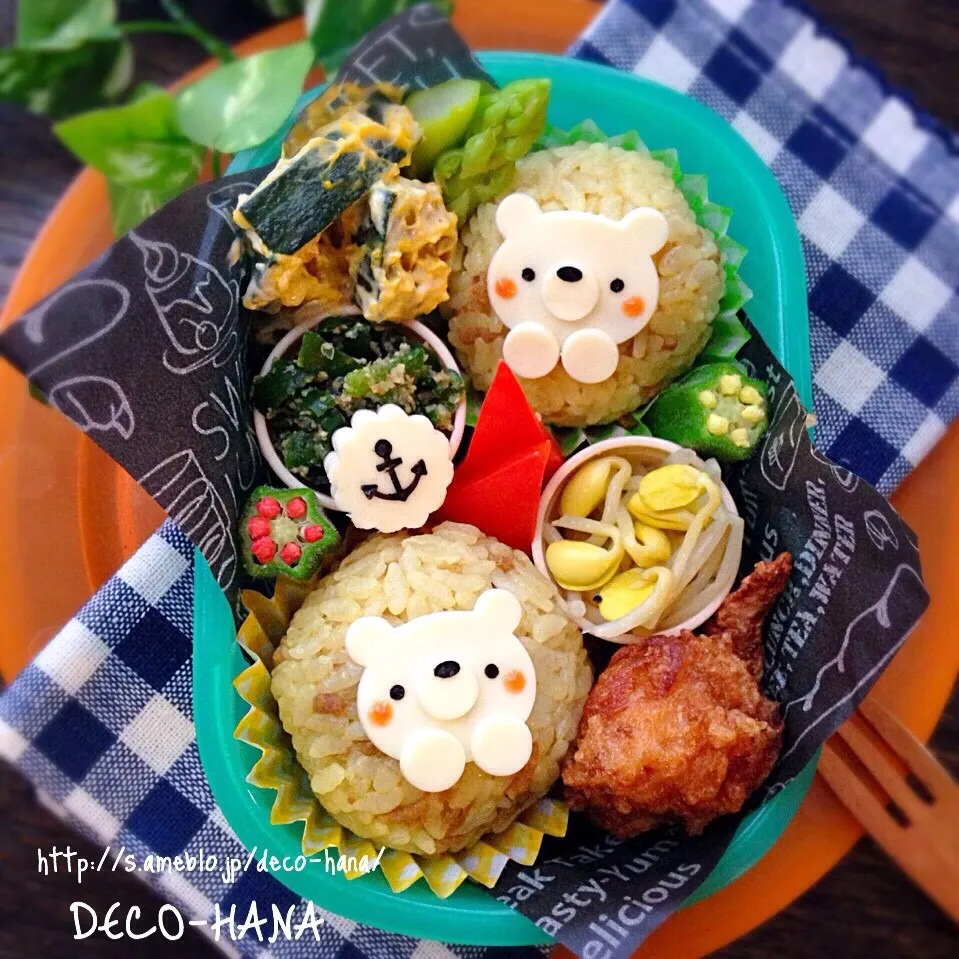 スパイス肉そぼろのおにぎり弁当|さとみ (satomi_foodart)さん