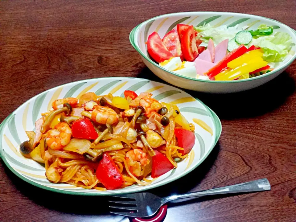 Snapdishの料理写真:シーフードナポリタン🍝|孫敬惠さん