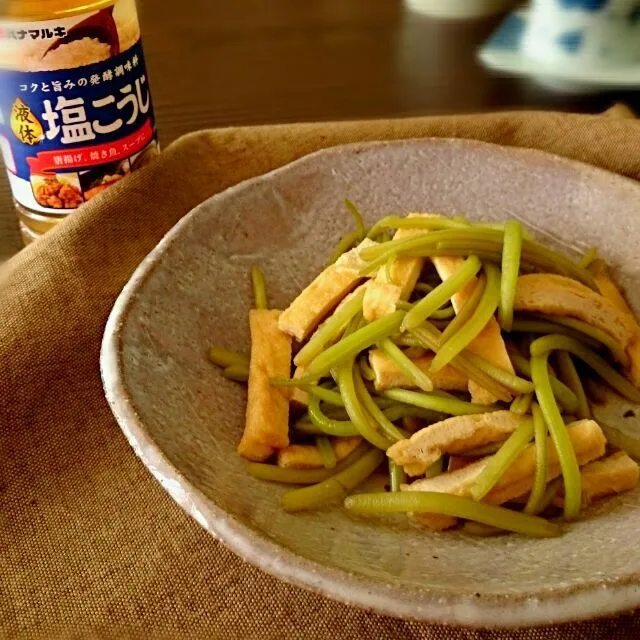 芋のつるの煮物|うさかめさん