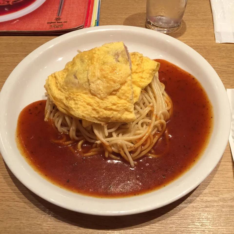 名古屋メシ✨あんかけスパ、ポークピカタ乗せ😋|くめっちさん