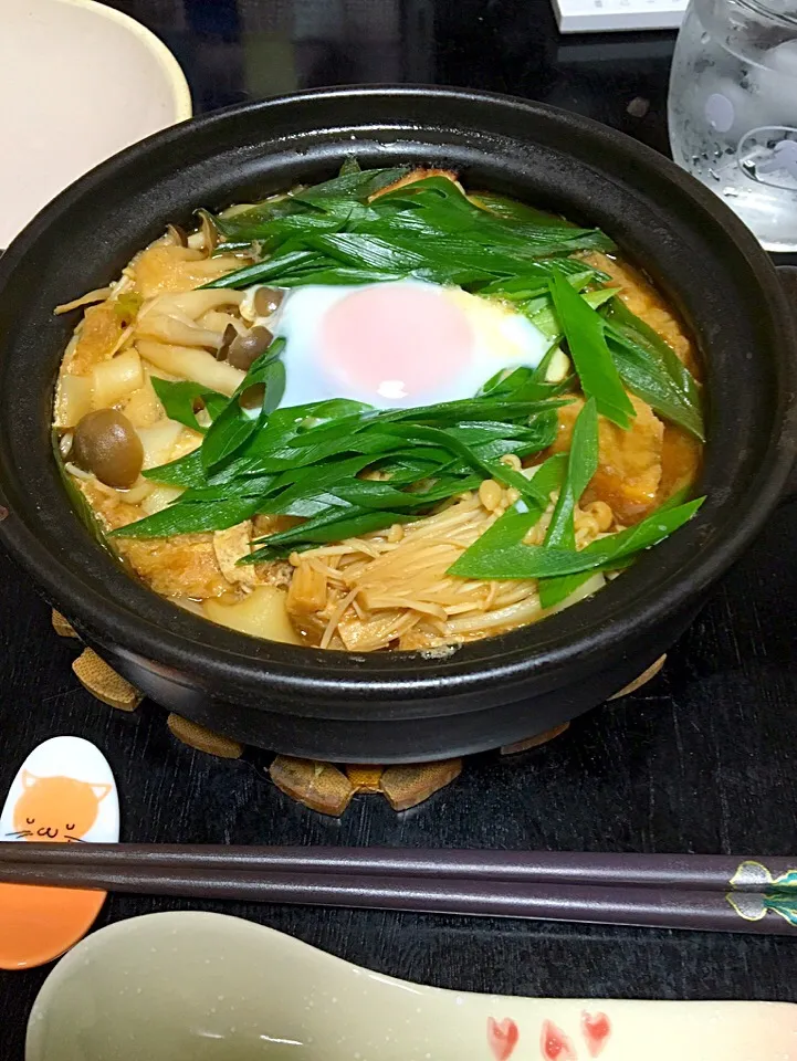 雨で冷えたから鍋焼きうどん☆|つばりん亭さん