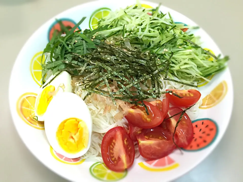 夏バテ防止！素麺サラダ|aikoさん