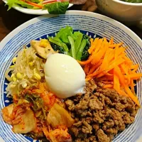 ひき肉でビビンバ丼|ゆうたんさん