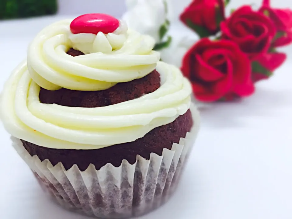 Red velvet cupcake|Fatima Sameena Sharifさん