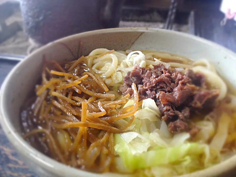 しんたく肉金うどん|へろへろさん