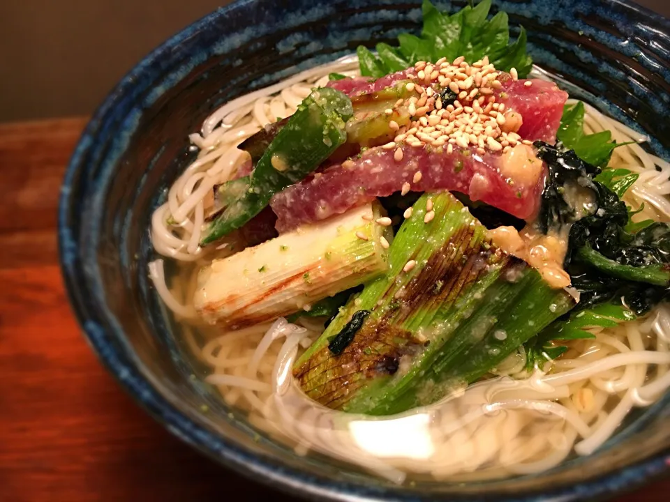 埼玉泥ねぎと鮪のぬたそうめん6|半田手延べそうめんの店 阿波や壱兆さん