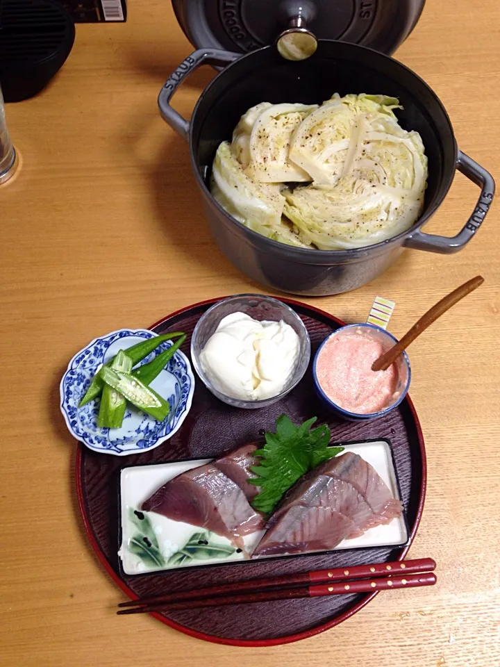 グリーンボールの蒸し焼き
明太マヨネーズ|D⍢⃝T.RECIPE 管理栄養士さん